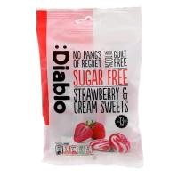 ราคา เดียโบล ลูกอมรสสตรอเบอร์รี่ สูตรปราศจากน้ำตาล Diablo Strawberry Cream Sweet Candy Sugar Free 75g (14223219676)