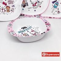 ราคา ขายแยกชิ้น คิตตี้ ดรีม จานข้าวเด็ก ถาดหลุม ช้อนส้อมเมลามีน Sanrio Kitty Superware ศรีไทยซุปเปอร์แวร์ x 1 ชิ้น item sell SEPERATELY (14674240497)