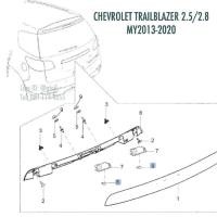 ราคา แท้ หลอดไฟส่องป้ายทะเบียน CHEVROLET TRAILBLAZER 2 5 2 8 ปี 2012 2020 (19742826515)