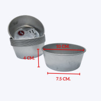 ราคา พิมพ์ขันข้าว 10ชิ้น พิมพ์ขนม ถ้วยนึ่งข้าว นึ่งไข่ นึ่งขนม ถ้วยนึ่งอลูมิเนียม พิมพ์ขันข้าวเบอร์ 81011 100 120 (19678994603)