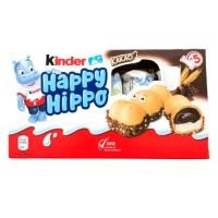 ราคา Kinder Happy Hippo เวเฟอร์อบกรอบรูปฮิปโปเคลือบผงช็อคโกแลตและสอดไส้ครีมช็อคโกแลต มีให้เลือก2รสชาต ครีมช็อคโกแลตครีมเฮเซลนัท จำนวนกล่อง5ชิ้น ขนมนำเข้า (12184847977)