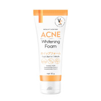 ราคา โฟมน้องฉัตร Vc Vit C Acne Foam VIT C ACNE WHITENING SOAP สบู่ สำหรับคนเป็นสิว ผิวหมองคล้ำ ขนาด 30g (15185115954)