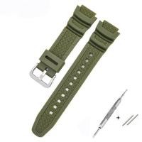 ราคา สีดำด้าน สายนาฬิกา 25x18 mm ใช้ได้กับ Casio GShock และ Sport Watch (21313770702)