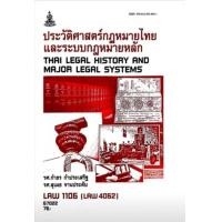 ราคา ตำราเรียน LAW1106 LAW4062 LAW2032 ประวัติศาสตร์กฎหมายไทยและระบบกฎหมายหลัก 67022 (15916083809)