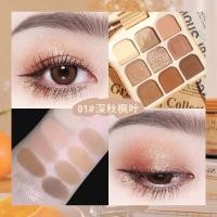 ราคา NOVO5645 NOVO SOFT EYES TOAST EYESHADOWS PALETTE โนโว อายแชโดว์ 9 สี แพ็กเกจขนมปัง น่ารัก เม็ดสีแน่น ติดทน นานทั้งวัน (15157864378)
