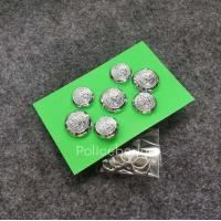 ราคา กระดุมตำรวจ กระดุมชุดขาวคอแบะ 5 เม็ด 7 เม็ด 11 เม็ด ชุบโคเมี่ยม ทองคำขาว (17507300724)