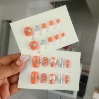 ราคา เล็บปลอมสำเร็จรูป เซ็ตเล็บมือ เล็บเท้า พร้อมติด ฟรีกาว ตะไบ (21235918915)