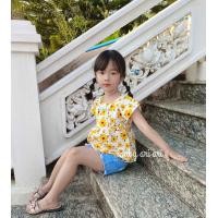 ราคา เสื้อลายดอกสงกรานต์ เด็กผู้หญิงผ้าฝ้ายแท้ พร้อมส่ง (21420562755)
