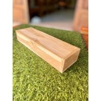 ราคา กล่องไม้สักสำหรับใส่ตะเกียบ หลอดดูดน้ำ ซ้อนซ้อมไม่ได้เคลือบทำสีไม่มีสารเคมี สารระเหย โดนน้ำโดนแดดได้ (21288225882)