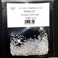 ราคา เพชร cz เพชรรัสเซียสีขาว คุณภาพ Europe Machine Cut (17611213526)