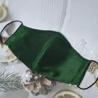 ราคา แมส แมสผ้าไหม สีเขียวหัวเป็ด แมสออกงาน แมสปิดปาก แมสปิดจมูก แมสกรอง3ชั้น มีช่องสอด แผ่นกรอง mask (14630274234)