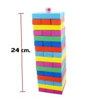 ราคา เกมส์ตึกถล่ม พร้อมลูกเต๋าไม้4ลูก เกมไม้จังก้า เกมส์จังก้า คอนโดไม้ถล่ม ไม้แท้ (11561396878)