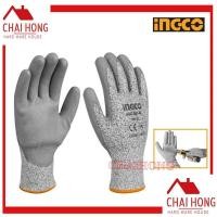 ราคา ถุงมือกันบาด INGCO HGCG01 XL ถุงมือเซฟตี้ เคลือบสาร PU กันลื่น ถุงมือนิรภัย ถุงมือกันคม (7582648341)