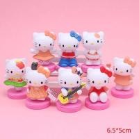 ราคา โมเดลคิตตี้ ชุด 8 ตัว สูง 6 cm ของสะสม อุปกรณ์ตกแต่งเค้ก (20109236036)