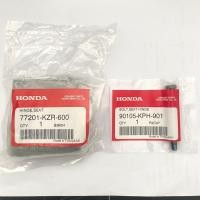 ราคา หูยึดเบาะพร้อมน็อต CLICK125 i ปี2012 2014 แท้รหัส 77201 KZR 600 สีดำ (15717698278)