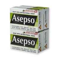 ราคา สบู่ Asepso อาเซปโซ สบู่ก้อน 134ก้อน สบู่อนามัย ลดแบคทีเรีย บำรุงผิว 70 80g (21406393305)