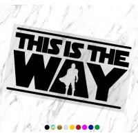 ราคา สติ๊กเกอร์ Star wars สตาร์วอร์ Mandalorian สตาวอ สตาร์วอ starwars Sticker starwar แต่ง ติด รถยนต์ รถ เบบี้ โยดา bany yoda war ติดรถยนต์ แต่งรถ เจได this is the way กระจกรถ กระจก star war (20724634230)