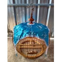 ราคา ผ้าคลุมสี่ชายนกเขาใหญ่ พร้อมลูกตุ้ม ขนาด 16 นิ้ว และ 19 นิ้ว (18825636824)