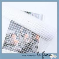 ราคา รามี่ลายตาราง รามี่ห่อดอกไม้ หน้ากว้าง 50 ซม ความยาว 4 หลา 3 6 ม รามี่ตาข่าย รามี่จัดช่อ จัดช่อดอกไม้ ตกแต่งบ้าน (19291651269)