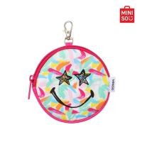 ราคา MINISO กระเป๋าใส่เหรียญทรงกลม พร้อมตะขอ SmileyWorld Collection (21458701419)