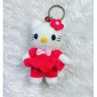 ราคา ตุ๊กตาไหมพรมถัก พวงกุญแจแมวตี้ ขนาด 4 นิ้ว (20036249344)