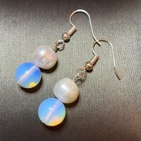 ราคา ต่างหูไข่มุก หินมูนสโตน หินนำโชค (6370770257)