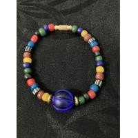 ราคา สร้อยข้อมือลูกปัดหินโบราณหลากสีความยาวหลายขนาด (19308983143)