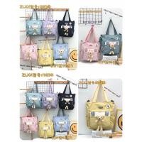 ราคา ส่งจากไทย 6สี พร้อมส่ง กระเป๋าสะพายข้าง ช่องใสของ ใบใหญ่ กระเป๋าผ้าแคนวาสสไตล์ใหม่ ถอดสายได้ กระเป๋าถือ (19326721448)