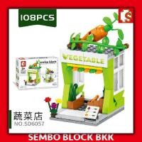 ราคา ชุดตัวต่อ SEMBO BLOCK ร้านค้า Street Food ตัวต่อร้านค้า (2187786113)