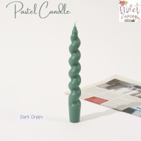 ราคา Violet Flamingo เทียนหอมสีพาสเทล เทียนแท่งเกลียวใหญ่ เทียนหอมตกแต่งห้อง Candle (19387273543)