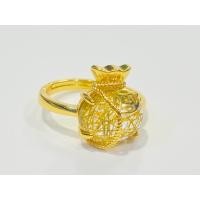 ราคา แหวนหินไหมทอง ฟรีไซส์ แหวนทอง18k แหวนหิน หินมงคล เสริมดวง (21381072784)