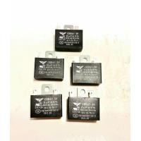 ราคา คาปาซิเตอร์พัดลมฮาตาริ 2uf 400v รุ่นขาเสียบแบน แพ็ค 5ชิ้น ปีกนก แคปพัดลมhatari mitsubishi ใช้กับพัดลม 16 18 คาปา พัดลม capพัดลม capaพัดลม capacitorพัดลม อะไหล่พัดลม (17284285256)
