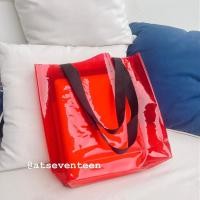 ราคา 10 สี PVC Tote Bag กระเป๋าใสสะพายข้าง (18841691187)