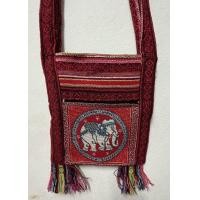 ราคา กระเป๋าย่ามพื้นเมือง 2 ซิป ลายซ้าง ลายนกฮูก ขนาด 9 นิ้ว (19116220669)