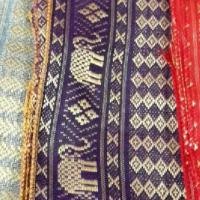 ราคา ผ้าผูกเอว ผ้าไหม ผ้าแพรวา ผ้าไทยลายช้าง (7629983047)