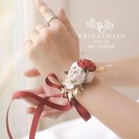 ราคา พร้อมส่ง จาก กทม ข้อมือเพื่อนเจ้าสาว I ดอกไม้ผูกข้อมือเพื่อนเจ้าสาว I ริบบิ้นผูกข้อมือ I Bridesmaid I Wrist corsage (17370506173)