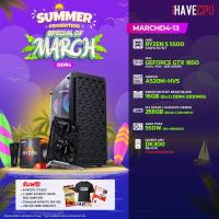 ราคา iHAVECPU คอมประกอบ MARD4 13 AMD RYZEN 5 5500 3 6GHz 6C 12T PNY GEFORCE GTX 1650 DUAL FAN 4GB GDDR6 ASROCK A520M HVS KINGSTON FURY BEAST 16GB 8x2 DDR4 3200MHz BLACK KF432C16BBK2 16 (21457253680)