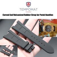 ราคา สายนาฬิกา สายยาง overwrist tempomat swissmade vulcanized rubber for patek philippe nautilus (10383272896)