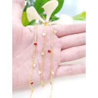 ราคา สร้อยข้อมือตุ้งห้อยหัวใจลงยา พลอย ทองแท้96 5 น้ำหนัก1 2สลึง มีใบรับประกันสินค้า (14115576646)