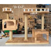 ราคา คอนโดแมวทำจากไม้พาราอัดประสาน ไม้แท้ ถอดประกอบได้ (20146566790)