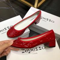 ราคา REPETTO รองเท้าผู้หญิงบัลเลต์ติดโบว์หัวกลมแบรนด์ฮิตจากฝรั่งเศสรองเท้าชั้นเดียวหนังแก้วส้นแบนใส่สบายแบบใหม่ฤดูใบไม้ผลิปี2023 (9682852321)