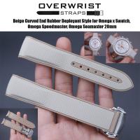 ราคา สายนาฬิกาแบบยาง Deployant Style สำหรับ Omega X Swatch Omega Speedmaster Omega Seamaster 20mm (20006302227)