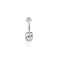ราคา PiercingRoomByJay Octagon CZ Sterling Silver Belly Ring จิวสะดือ เพชรหกเหลี่ยม เงินแท้ (19152653530)