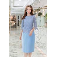 ราคา New DressyHappy ชุดเดรสออกงาน เดรสราตรสั้น เดรสงานแต่งงาน เดรสลูกไม้ทอเลื่อมปักกลิตเตอร์สวย หรูหรา กระโปรงผ้ามันวาวและเรียบเนียนมีไซส์ M 5XL (19318696301)