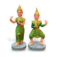 ราคา ตุ๊กตานางรำ นางรำชายหญิง นางรำ นางรำแก้บน ตั้งศาล งานเกรดพรีเมียม เนื้อเรซิ่นเกรดพรีเมียม หน้าพระนางสวยงาม (17543404797)