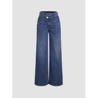 ราคา Cider Denim High Waist Pocket Wide Leg Jeans (20637983396)