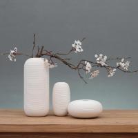 ราคา Taobao Collection แจกันเซรามิกแจกันดอกไม้ลายทางสีขาวสไตล์ญี่ปุ่นตกแต่งบ้าน (12352416920)
