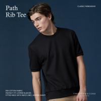 ราคา TWENTYSECOND เสื้อยืดแขนสั้น ผ้า Rib รุ่น PATH RIB TEE Black สีดำ (21361606670)