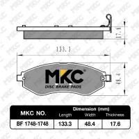 ราคา ผ้าเบรคหน้า หลัง CHEVROLET AVEO เชฟโรเลตอวีโอ 1 41 6 T200 Gen1 ปี 2006 2014 ผ้าเบรค MKC (15462593021)