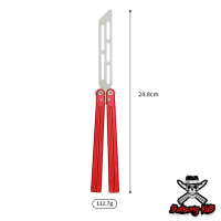 ราคา Balisong มีดบาลิซอง มีดผีเสื้ิอ มีดควง มีดซ้อม ไม่มีคม มีดแรงโน้มถ่วง สำหรับซ้อมควง Aluminum V1 ใบเงิน (21190242418)